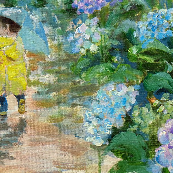 「紫陽花と長雨」